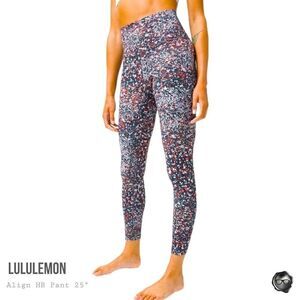 LULULEMON ALIGN HIGH-RISE 25” LEGGINGS IN WATER BLOSSOM WOMEN SIZE 2 NWT NULU